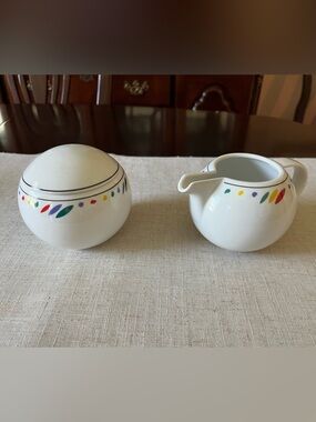 Studio Nova Color Palette Y0101 Covered Sugar Bowl And Creamer Set